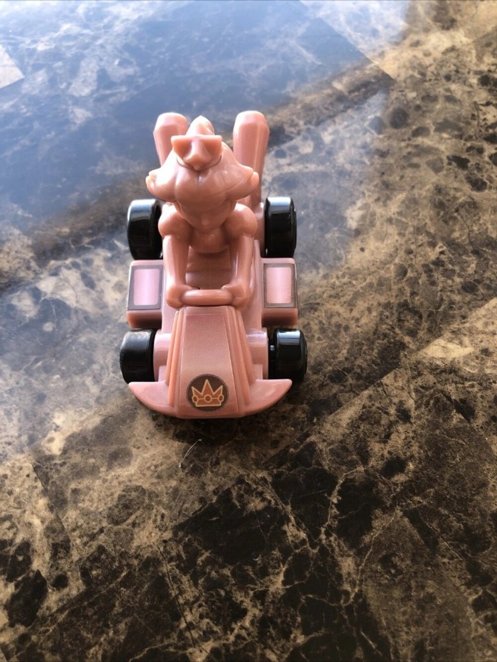 McDonalds Happy Meal Toy Mario Kart Deluxe 8 #10 Pink Peach Kart 2024 No Box